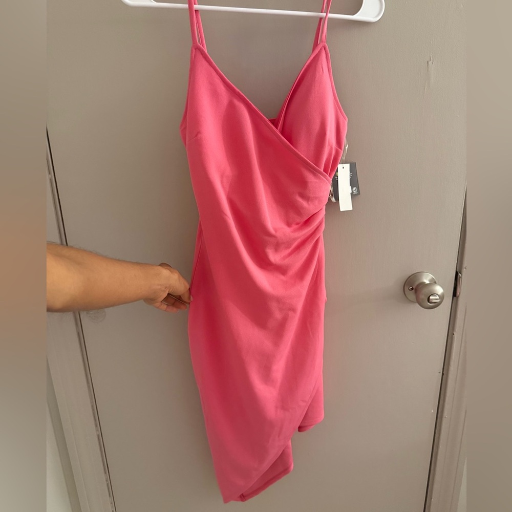 Pink Wrap Dress